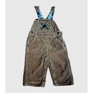 Infant Corduroy Overalls Brown 6-12 Months Cotton